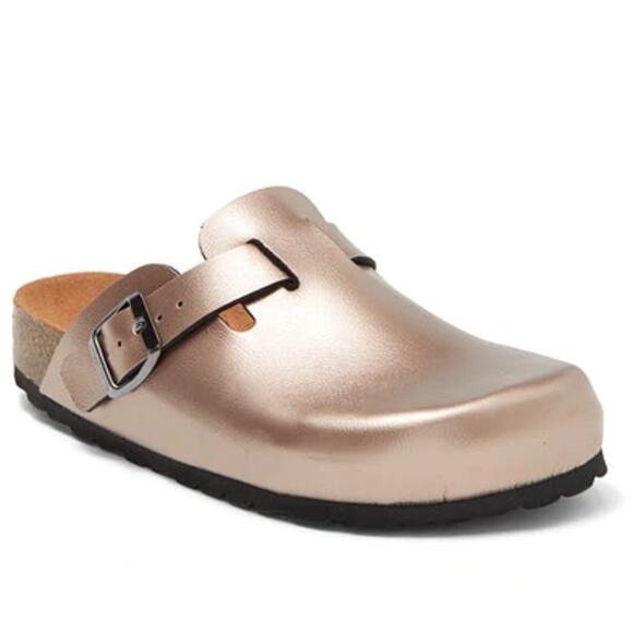 VALENTINO BY MARIO VALENTINO Leather Clog In Bronze Sz 9 NIB $551